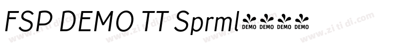 FSP DEMO TT Sprml字体转换 FSP DEMO TT Sprml字体转换